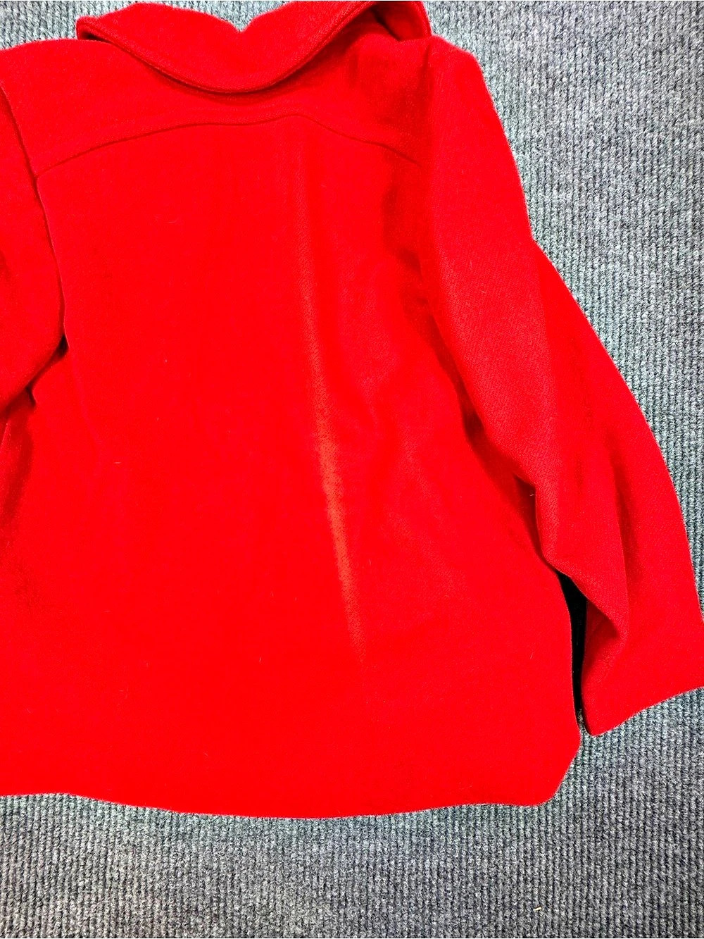Pendleton Red Wool Pea Coat - Picture 7 of 11